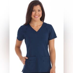 Activate by Med Couture women’s Refined V-Neck Scrub Top